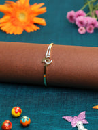 Women's Gold-Plated Crystal Designer Kada Bracelet | Elegant Swirl Pattern Bangle for Women & Girls